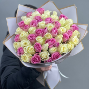 Букет из 51 розы микс  (40 см) в Старой Купавне