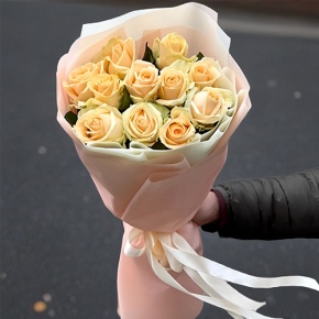 Букет из 11 роз Пич Аваланж (60 см) в Старой Купавне