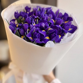 Букет из 21 ириса в Старой Купавне