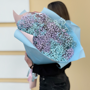 Букет "Радуга" из 15 гипсофил в Старой Купавне