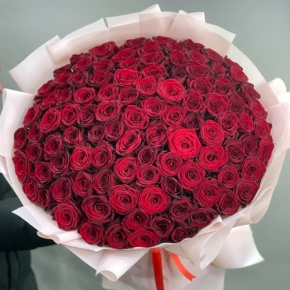 Букет "Париж" из 101 красной розы (60 см) в Старой Купавне