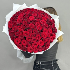 Букет 101 красная роза (60 см) в Старой Купавне