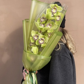 Букет из лаймовой орхидеи в Старой Купавне