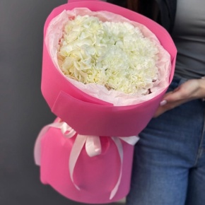 Букет "Гламур" из гортензии и диантусов в Старой Купавне