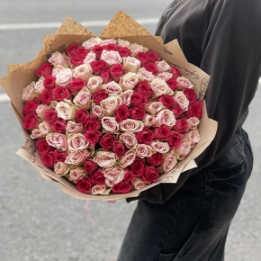 Букет "Амурный" из 101 розы (40 см) в Старой Купавне