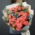 Букет "Фортуна" из коралловых роз и оксипеталума в Старой Купавне