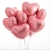 Сердце розовое фольгированный шар с гелием (45 см) в Старой Купавне