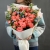Букет "Фортуна" из коралловых роз и оксипеталума в Старой Купавне