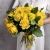 Букет из 25 лимонных роз с рускусом (40 см) в Старой Купавне
