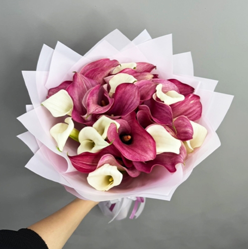 Букет из 25 нежных калл в Старой Купавне