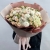 Букет "Шаганэ" из ранункулюсов, хризантем Момоко, озатамнуса, кустовых роз сорта Таня, эустом и гортензий в Старой Купавне