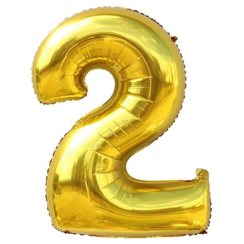 Шар гелиевый цифра 2 (40х102 см) в Старой Купавне